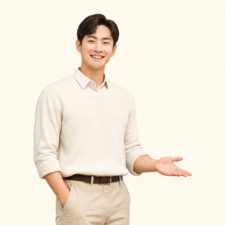 투싼 중고차 장기렌트 상담 신청을 안내하는 담당자